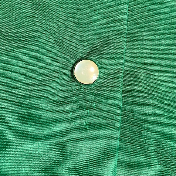 Vtg Tony Alamo Of Nashville Womens Shirt Green Embroidery Pearl Snaps Western M - Picture 7 of 10